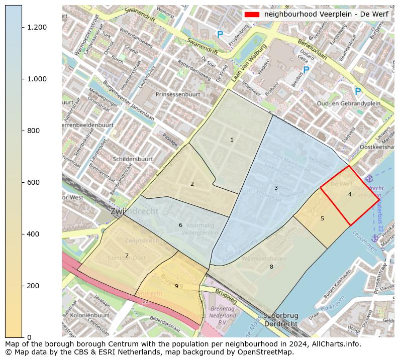 Image of the neighbourhood Veerplein - De Werf at the map. This image is used as introduction to this page. This page shows a lot of information about the population in the neighbourhood Veerplein - De Werf (such as the distribution by age groups of the residents, the composition of households, whether inhabitants are natives or Dutch with an immigration background, data about the houses (numbers, types, price development, use, type of property, ...) and more (car ownership, energy consumption, ...) based on open data from the Dutch Central Bureau of Statistics and various other sources!