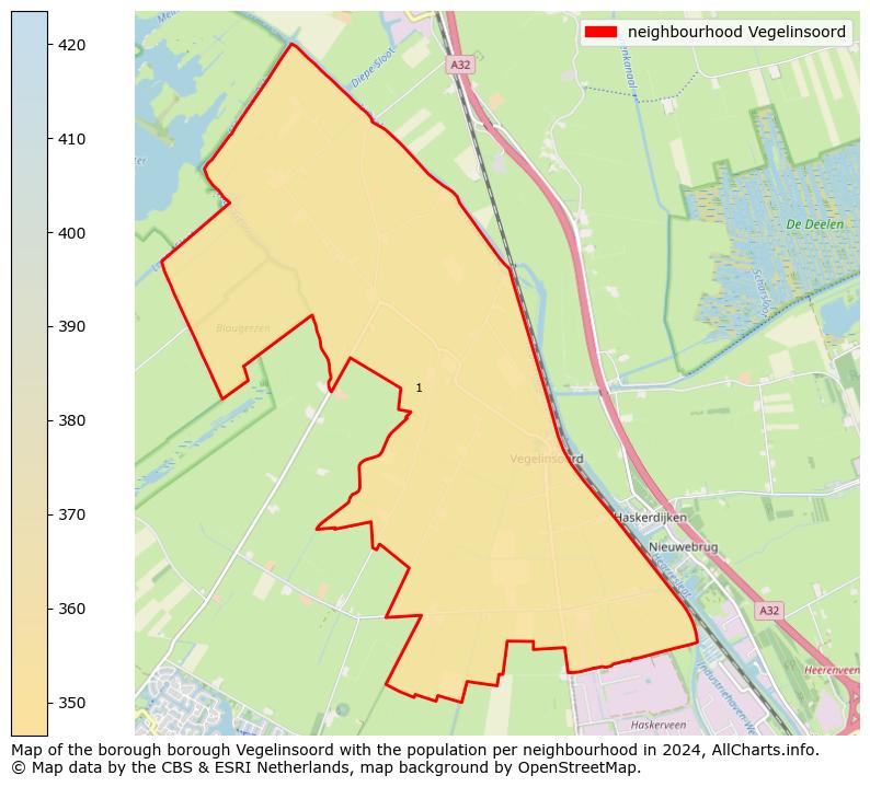 Image of the neighbourhood Vegelinsoord at the map. This image is used as introduction to this page. This page shows a lot of information about the population in the neighbourhood Vegelinsoord (such as the distribution by age groups of the residents, the composition of households, whether inhabitants are natives or Dutch with an immigration background, data about the houses (numbers, types, price development, use, type of property, ...) and more (car ownership, energy consumption, ...) based on open data from the Dutch Central Bureau of Statistics and various other sources!