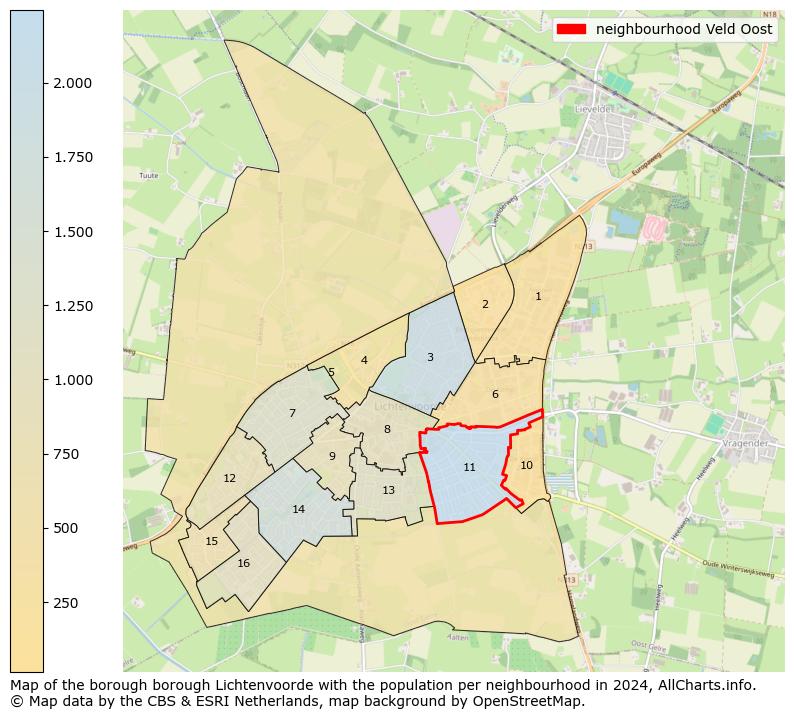 Image of the neighbourhood Veld Oost at the map. This image is used as introduction to this page. This page shows a lot of information about the population in the neighbourhood Veld Oost (such as the distribution by age groups of the residents, the composition of households, whether inhabitants are natives or Dutch with an immigration background, data about the houses (numbers, types, price development, use, type of property, ...) and more (car ownership, energy consumption, ...) based on open data from the Dutch Central Bureau of Statistics and various other sources!