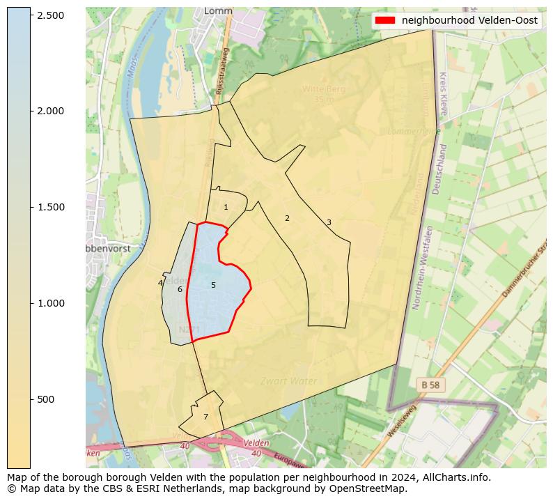 Image of the neighbourhood Velden-Oost at the map. This image is used as introduction to this page. This page shows a lot of information about the population in the neighbourhood Velden-Oost (such as the distribution by age groups of the residents, the composition of households, whether inhabitants are natives or Dutch with an immigration background, data about the houses (numbers, types, price development, use, type of property, ...) and more (car ownership, energy consumption, ...) based on open data from the Dutch Central Bureau of Statistics and various other sources!