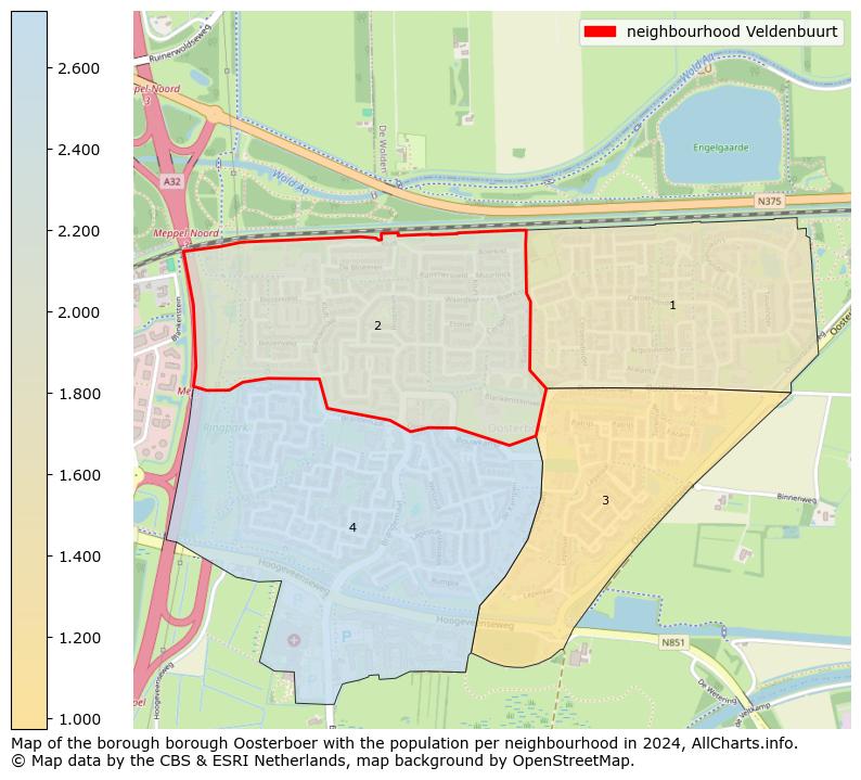 Image of the neighbourhood Veldenbuurt at the map. This image is used as introduction to this page. This page shows a lot of information about the population in the neighbourhood Veldenbuurt (such as the distribution by age groups of the residents, the composition of households, whether inhabitants are natives or Dutch with an immigration background, data about the houses (numbers, types, price development, use, type of property, ...) and more (car ownership, energy consumption, ...) based on open data from the Dutch Central Bureau of Statistics and various other sources!