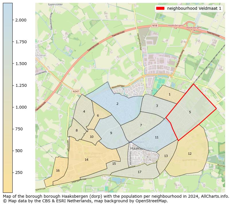 Image of the neighbourhood Veldmaat 1 at the map. This image is used as introduction to this page. This page shows a lot of information about the population in the neighbourhood Veldmaat 1 (such as the distribution by age groups of the residents, the composition of households, whether inhabitants are natives or Dutch with an immigration background, data about the houses (numbers, types, price development, use, type of property, ...) and more (car ownership, energy consumption, ...) based on open data from the Dutch Central Bureau of Statistics and various other sources!