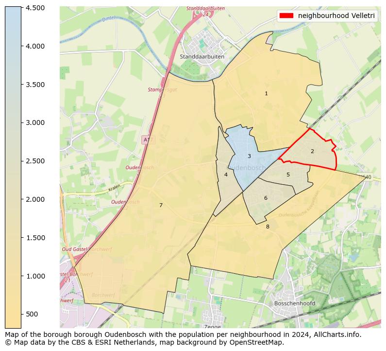 Image of the neighbourhood Velletri at the map. This image is used as introduction to this page. This page shows a lot of information about the population in the neighbourhood Velletri (such as the distribution by age groups of the residents, the composition of households, whether inhabitants are natives or Dutch with an immigration background, data about the houses (numbers, types, price development, use, type of property, ...) and more (car ownership, energy consumption, ...) based on open data from the Dutch Central Bureau of Statistics and various other sources!