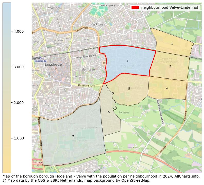 Image of the neighbourhood Velve-Lindenhof at the map. This image is used as introduction to this page. This page shows a lot of information about the population in the neighbourhood Velve-Lindenhof (such as the distribution by age groups of the residents, the composition of households, whether inhabitants are natives or Dutch with an immigration background, data about the houses (numbers, types, price development, use, type of property, ...) and more (car ownership, energy consumption, ...) based on open data from the Dutch Central Bureau of Statistics and various other sources!