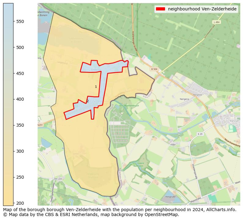 Image of the neighbourhood Ven-Zelderheide at the map. This image is used as introduction to this page. This page shows a lot of information about the population in the neighbourhood Ven-Zelderheide (such as the distribution by age groups of the residents, the composition of households, whether inhabitants are natives or Dutch with an immigration background, data about the houses (numbers, types, price development, use, type of property, ...) and more (car ownership, energy consumption, ...) based on open data from the Dutch Central Bureau of Statistics and various other sources!