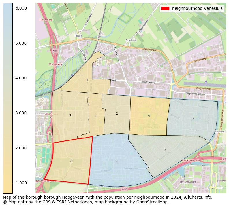 Image of the neighbourhood Venesluis at the map. This image is used as introduction to this page. This page shows a lot of information about the population in the neighbourhood Venesluis (such as the distribution by age groups of the residents, the composition of households, whether inhabitants are natives or Dutch with an immigration background, data about the houses (numbers, types, price development, use, type of property, ...) and more (car ownership, energy consumption, ...) based on open data from the Dutch Central Bureau of Statistics and various other sources!