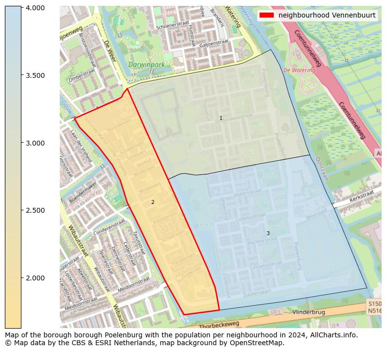 Image of the neighbourhood Vennenbuurt at the map. This image is used as introduction to this page. This page shows a lot of information about the population in the neighbourhood Vennenbuurt (such as the distribution by age groups of the residents, the composition of households, whether inhabitants are natives or Dutch with an immigration background, data about the houses (numbers, types, price development, use, type of property, ...) and more (car ownership, energy consumption, ...) based on open data from the Dutch Central Bureau of Statistics and various other sources!