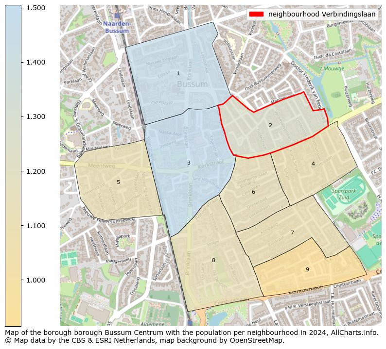 Image of the neighbourhood Verbindingslaan at the map. This image is used as introduction to this page. This page shows a lot of information about the population in the neighbourhood Verbindingslaan (such as the distribution by age groups of the residents, the composition of households, whether inhabitants are natives or Dutch with an immigration background, data about the houses (numbers, types, price development, use, type of property, ...) and more (car ownership, energy consumption, ...) based on open data from the Dutch Central Bureau of Statistics and various other sources!