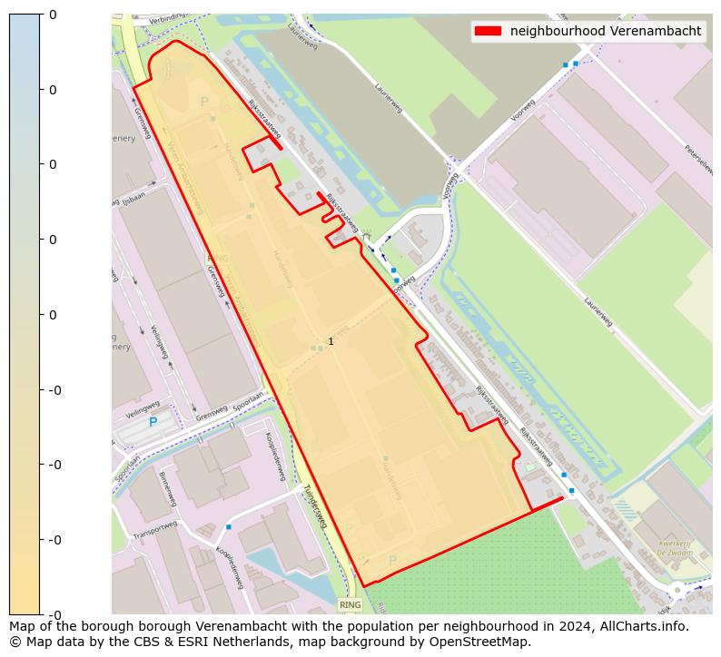 Image of the neighbourhood Verenambacht at the map. This image is used as introduction to this page. This page shows a lot of information about the population in the neighbourhood Verenambacht (such as the distribution by age groups of the residents, the composition of households, whether inhabitants are natives or Dutch with an immigration background, data about the houses (numbers, types, price development, use, type of property, ...) and more (car ownership, energy consumption, ...) based on open data from the Dutch Central Bureau of Statistics and various other sources!