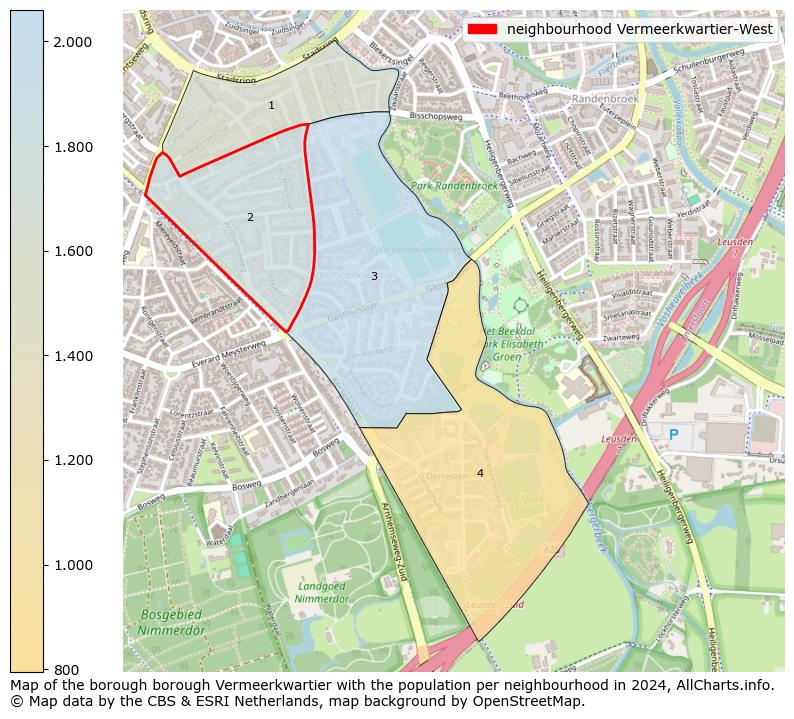 Image of the neighbourhood Vermeerkwartier-West at the map. This image is used as introduction to this page. This page shows a lot of information about the population in the neighbourhood Vermeerkwartier-West (such as the distribution by age groups of the residents, the composition of households, whether inhabitants are natives or Dutch with an immigration background, data about the houses (numbers, types, price development, use, type of property, ...) and more (car ownership, energy consumption, ...) based on open data from the Dutch Central Bureau of Statistics and various other sources!