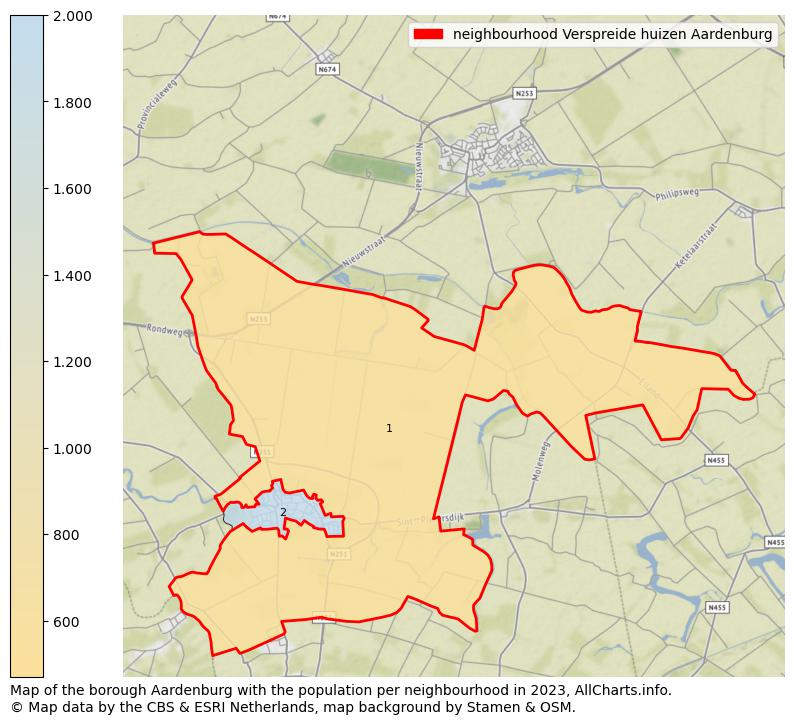 Map of the borough Aardenburg with the population per neighbourhood in 2023. This page shows a lot of information about residents (such as the distribution by age groups, family composition, gender, native or Dutch with an immigration background, ...), homes (numbers, types, price development, use, type of property, ...) and more (car ownership, energy consumption, ...) based on open data from the Dutch Central Bureau of Statistics and various other sources!
