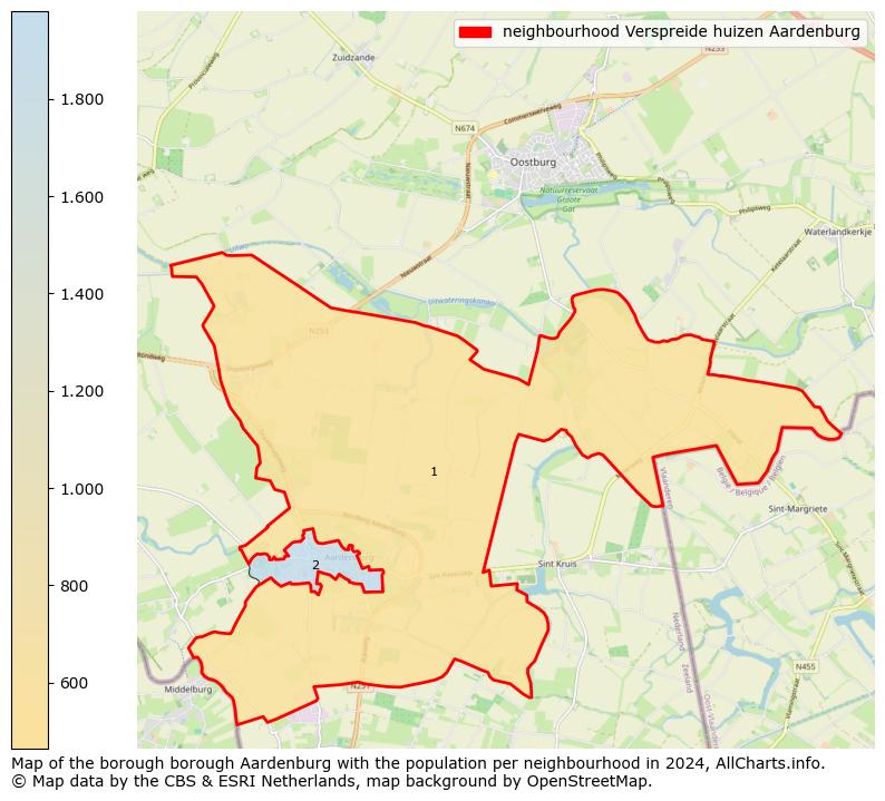 Image of the neighbourhood Verspreide huizen Aardenburg at the map. This image is used as introduction to this page. This page shows a lot of information about the population in the neighbourhood Verspreide huizen Aardenburg (such as the distribution by age groups of the residents, the composition of households, whether inhabitants are natives or Dutch with an immigration background, data about the houses (numbers, types, price development, use, type of property, ...) and more (car ownership, energy consumption, ...) based on open data from the Dutch Central Bureau of Statistics and various other sources!