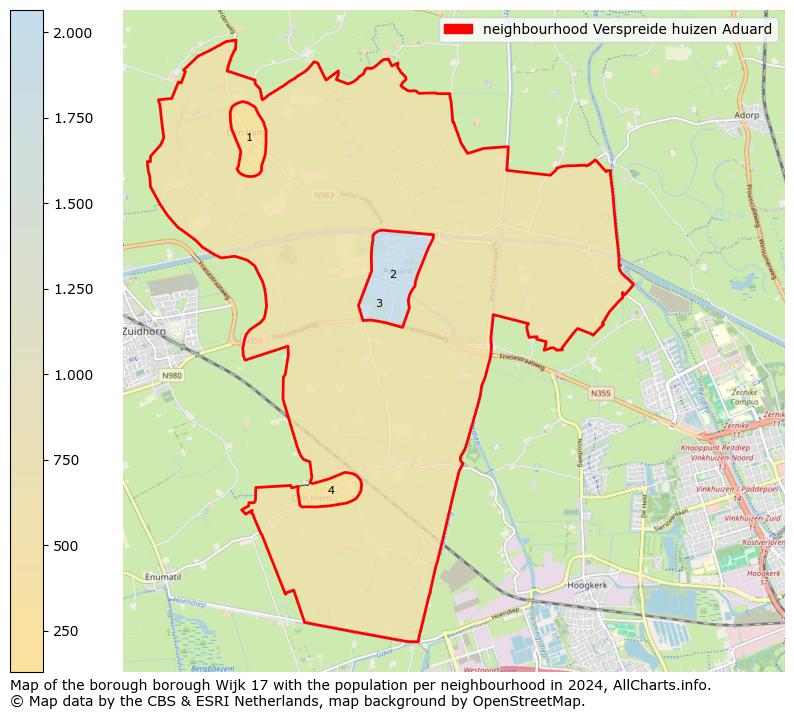 Image of the neighbourhood Verspreide huizen Aduard at the map. This image is used as introduction to this page. This page shows a lot of information about the population in the neighbourhood Verspreide huizen Aduard (such as the distribution by age groups of the residents, the composition of households, whether inhabitants are natives or Dutch with an immigration background, data about the houses (numbers, types, price development, use, type of property, ...) and more (car ownership, energy consumption, ...) based on open data from the Dutch Central Bureau of Statistics and various other sources!