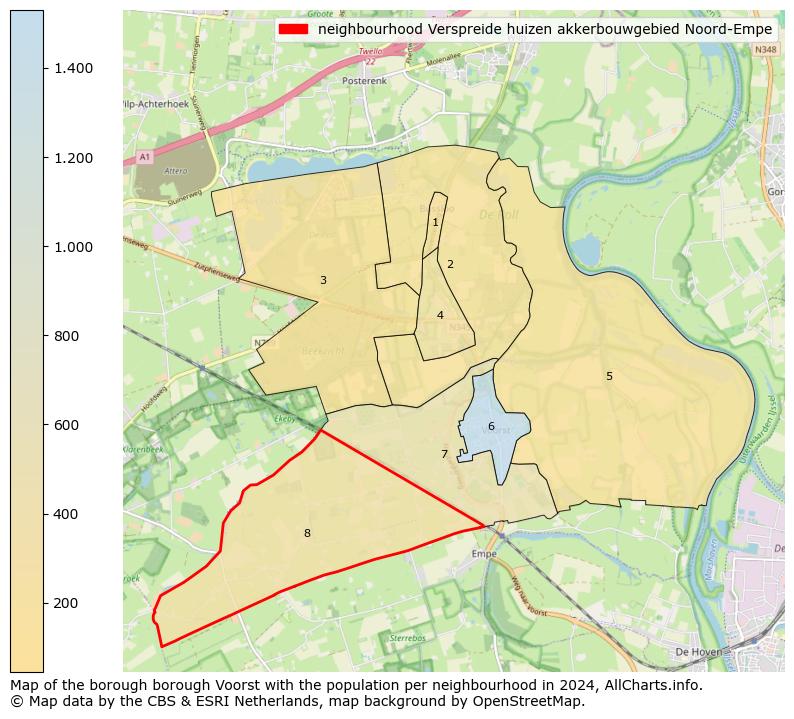 Image of the neighbourhood Verspreide huizen akkerbouwgebied Noord-Empe at the map. This image is used as introduction to this page. This page shows a lot of information about the population in the neighbourhood Verspreide huizen akkerbouwgebied Noord-Empe (such as the distribution by age groups of the residents, the composition of households, whether inhabitants are natives or Dutch with an immigration background, data about the houses (numbers, types, price development, use, type of property, ...) and more (car ownership, energy consumption, ...) based on open data from the Dutch Central Bureau of Statistics and various other sources!