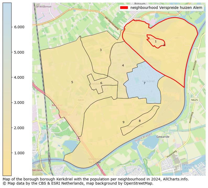 Image of the neighbourhood Verspreide huizen Alem at the map. This image is used as introduction to this page. This page shows a lot of information about the population in the neighbourhood Verspreide huizen Alem (such as the distribution by age groups of the residents, the composition of households, whether inhabitants are natives or Dutch with an immigration background, data about the houses (numbers, types, price development, use, type of property, ...) and more (car ownership, energy consumption, ...) based on open data from the Dutch Central Bureau of Statistics and various other sources!