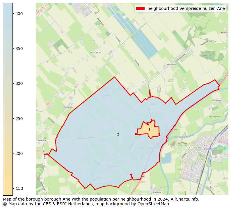 Image of the neighbourhood Verspreide huizen Ane at the map. This image is used as introduction to this page. This page shows a lot of information about the population in the neighbourhood Verspreide huizen Ane (such as the distribution by age groups of the residents, the composition of households, whether inhabitants are natives or Dutch with an immigration background, data about the houses (numbers, types, price development, use, type of property, ...) and more (car ownership, energy consumption, ...) based on open data from the Dutch Central Bureau of Statistics and various other sources!