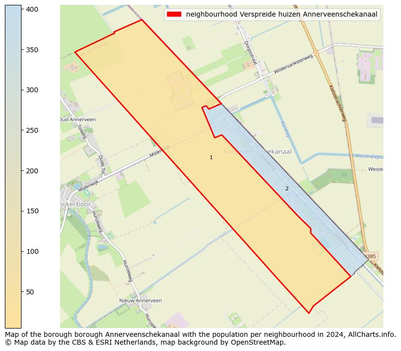 Image of the neighbourhood Verspreide huizen Annerveenschekanaal at the map. This image is used as introduction to this page. This page shows a lot of information about the population in the neighbourhood Verspreide huizen Annerveenschekanaal (such as the distribution by age groups of the residents, the composition of households, whether inhabitants are natives or Dutch with an immigration background, data about the houses (numbers, types, price development, use, type of property, ...) and more (car ownership, energy consumption, ...) based on open data from the Dutch Central Bureau of Statistics and various other sources!