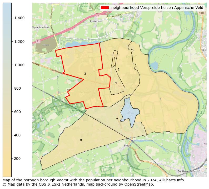 Image of the neighbourhood Verspreide huizen Appensche Veld at the map. This image is used as introduction to this page. This page shows a lot of information about the population in the neighbourhood Verspreide huizen Appensche Veld (such as the distribution by age groups of the residents, the composition of households, whether inhabitants are natives or Dutch with an immigration background, data about the houses (numbers, types, price development, use, type of property, ...) and more (car ownership, energy consumption, ...) based on open data from the Dutch Central Bureau of Statistics and various other sources!