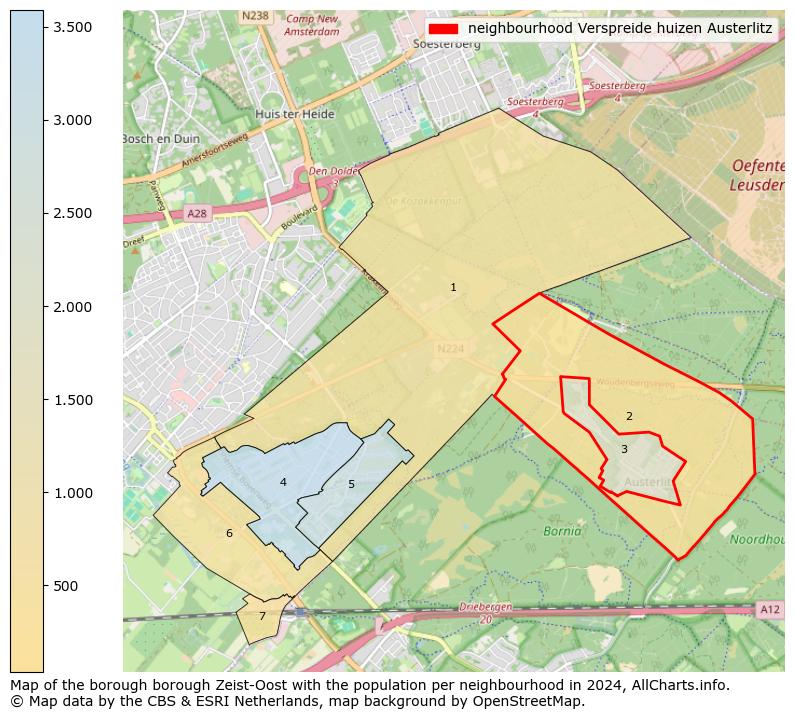 Image of the neighbourhood Verspreide huizen Austerlitz at the map. This image is used as introduction to this page. This page shows a lot of information about the population in the neighbourhood Verspreide huizen Austerlitz (such as the distribution by age groups of the residents, the composition of households, whether inhabitants are natives or Dutch with an immigration background, data about the houses (numbers, types, price development, use, type of property, ...) and more (car ownership, energy consumption, ...) based on open data from the Dutch Central Bureau of Statistics and various other sources!