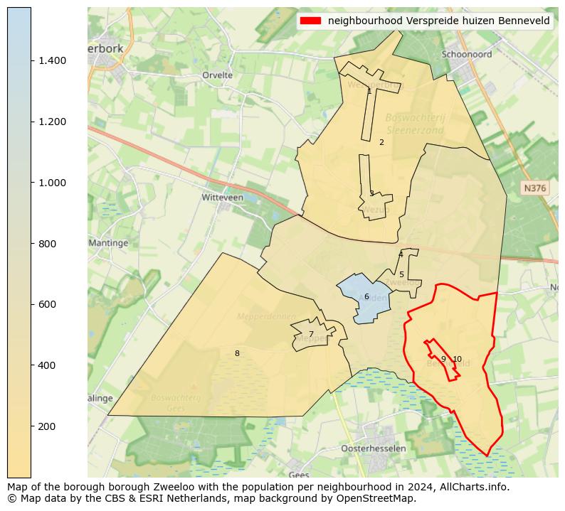 Image of the neighbourhood Verspreide huizen Benneveld at the map. This image is used as introduction to this page. This page shows a lot of information about the population in the neighbourhood Verspreide huizen Benneveld (such as the distribution by age groups of the residents, the composition of households, whether inhabitants are natives or Dutch with an immigration background, data about the houses (numbers, types, price development, use, type of property, ...) and more (car ownership, energy consumption, ...) based on open data from the Dutch Central Bureau of Statistics and various other sources!