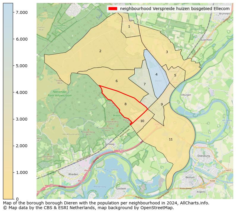 Image of the neighbourhood Verspreide huizen bosgebied Ellecom at the map. This image is used as introduction to this page. This page shows a lot of information about the population in the neighbourhood Verspreide huizen bosgebied Ellecom (such as the distribution by age groups of the residents, the composition of households, whether inhabitants are natives or Dutch with an immigration background, data about the houses (numbers, types, price development, use, type of property, ...) and more (car ownership, energy consumption, ...) based on open data from the Dutch Central Bureau of Statistics and various other sources!