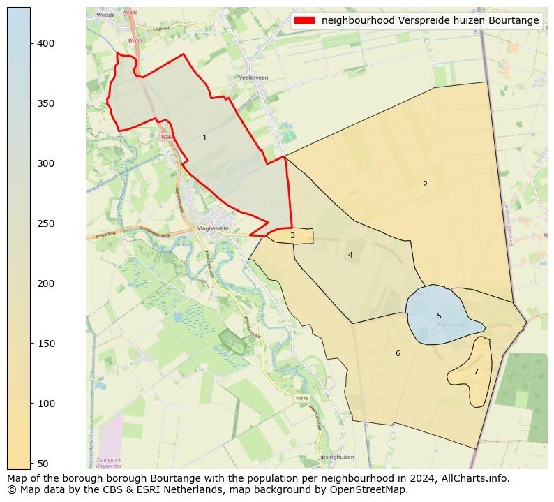 Image of the neighbourhood Verspreide huizen Bourtange at the map. This image is used as introduction to this page. This page shows a lot of information about the population in the neighbourhood Verspreide huizen Bourtange (such as the distribution by age groups of the residents, the composition of households, whether inhabitants are natives or Dutch with an immigration background, data about the houses (numbers, types, price development, use, type of property, ...) and more (car ownership, energy consumption, ...) based on open data from the Dutch Central Bureau of Statistics and various other sources!