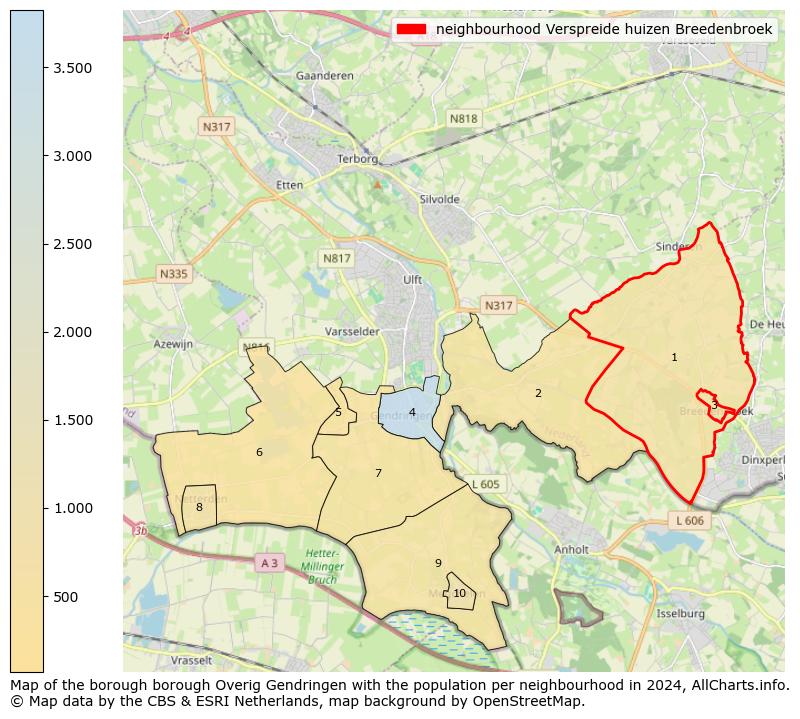 Image of the neighbourhood Verspreide huizen Breedenbroek at the map. This image is used as introduction to this page. This page shows a lot of information about the population in the neighbourhood Verspreide huizen Breedenbroek (such as the distribution by age groups of the residents, the composition of households, whether inhabitants are natives or Dutch with an immigration background, data about the houses (numbers, types, price development, use, type of property, ...) and more (car ownership, energy consumption, ...) based on open data from the Dutch Central Bureau of Statistics and various other sources!