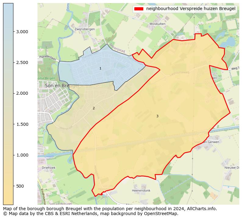 Image of the neighbourhood Verspreide huizen Breugel at the map. This image is used as introduction to this page. This page shows a lot of information about the population in the neighbourhood Verspreide huizen Breugel (such as the distribution by age groups of the residents, the composition of households, whether inhabitants are natives or Dutch with an immigration background, data about the houses (numbers, types, price development, use, type of property, ...) and more (car ownership, energy consumption, ...) based on open data from the Dutch Central Bureau of Statistics and various other sources!