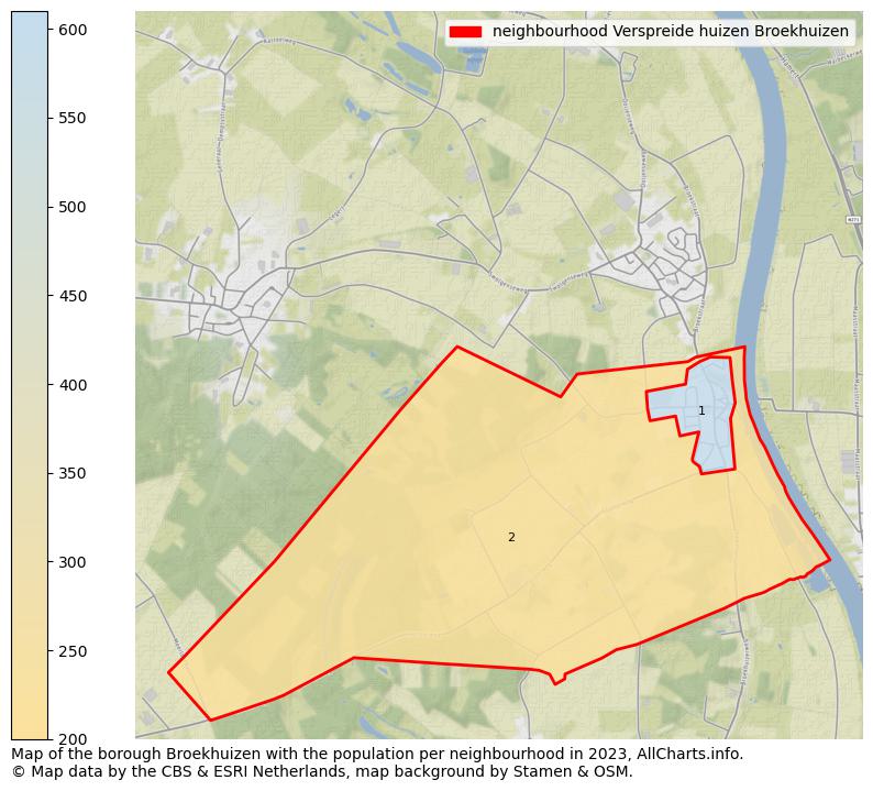 Map of the borough Broekhuizen with the population per neighbourhood in 2023. This page shows a lot of information about residents (such as the distribution by age groups, family composition, gender, native or Dutch with an immigration background, ...), homes (numbers, types, price development, use, type of property, ...) and more (car ownership, energy consumption, ...) based on open data from the Dutch Central Bureau of Statistics and various other sources!