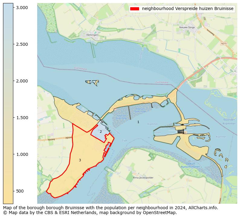 Image of the neighbourhood Verspreide huizen Bruinisse at the map. This image is used as introduction to this page. This page shows a lot of information about the population in the neighbourhood Verspreide huizen Bruinisse (such as the distribution by age groups of the residents, the composition of households, whether inhabitants are natives or Dutch with an immigration background, data about the houses (numbers, types, price development, use, type of property, ...) and more (car ownership, energy consumption, ...) based on open data from the Dutch Central Bureau of Statistics and various other sources!