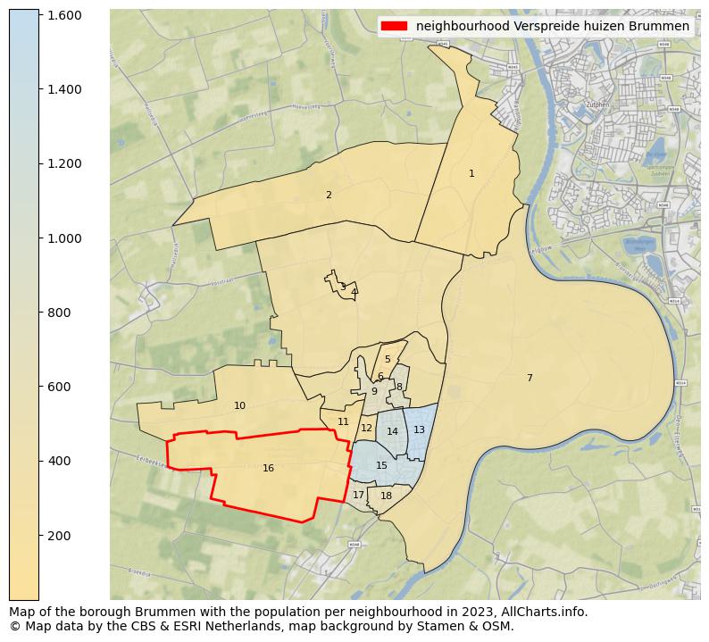 Map of the borough Brummen with the population per neighbourhood in 2023. This page shows a lot of information about residents (such as the distribution by age groups, family composition, gender, native or Dutch with an immigration background, ...), homes (numbers, types, price development, use, type of property, ...) and more (car ownership, energy consumption, ...) based on open data from the Dutch Central Bureau of Statistics and various other sources!