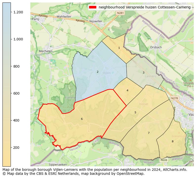 Image of the neighbourhood Verspreide huizen Cottessen-Camerig at the map. This image is used as introduction to this page. This page shows a lot of information about the population in the neighbourhood Verspreide huizen Cottessen-Camerig (such as the distribution by age groups of the residents, the composition of households, whether inhabitants are natives or Dutch with an immigration background, data about the houses (numbers, types, price development, use, type of property, ...) and more (car ownership, energy consumption, ...) based on open data from the Dutch Central Bureau of Statistics and various other sources!