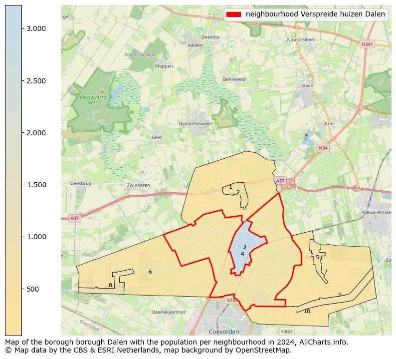 Image of the neighbourhood Verspreide huizen Dalen at the map. This image is used as introduction to this page. This page shows a lot of information about the population in the neighbourhood Verspreide huizen Dalen (such as the distribution by age groups of the residents, the composition of households, whether inhabitants are natives or Dutch with an immigration background, data about the houses (numbers, types, price development, use, type of property, ...) and more (car ownership, energy consumption, ...) based on open data from the Dutch Central Bureau of Statistics and various other sources!