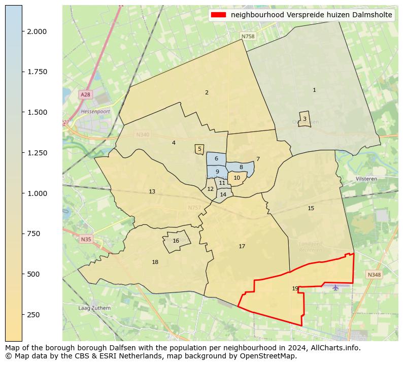 Image of the neighbourhood Verspreide huizen Dalmsholte at the map. This image is used as introduction to this page. This page shows a lot of information about the population in the neighbourhood Verspreide huizen Dalmsholte (such as the distribution by age groups of the residents, the composition of households, whether inhabitants are natives or Dutch with an immigration background, data about the houses (numbers, types, price development, use, type of property, ...) and more (car ownership, energy consumption, ...) based on open data from the Dutch Central Bureau of Statistics and various other sources!