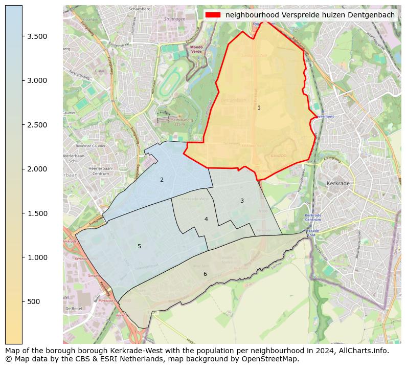 Image of the neighbourhood Verspreide huizen Dentgenbach at the map. This image is used as introduction to this page. This page shows a lot of information about the population in the neighbourhood Verspreide huizen Dentgenbach (such as the distribution by age groups of the residents, the composition of households, whether inhabitants are natives or Dutch with an immigration background, data about the houses (numbers, types, price development, use, type of property, ...) and more (car ownership, energy consumption, ...) based on open data from the Dutch Central Bureau of Statistics and various other sources!