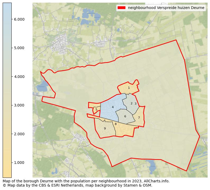 Map of the borough Deurne with the population per neighbourhood in 2023. This page shows a lot of information about residents (such as the distribution by age groups, family composition, gender, native or Dutch with an immigration background, ...), homes (numbers, types, price development, use, type of property, ...) and more (car ownership, energy consumption, ...) based on open data from the Dutch Central Bureau of Statistics and various other sources!