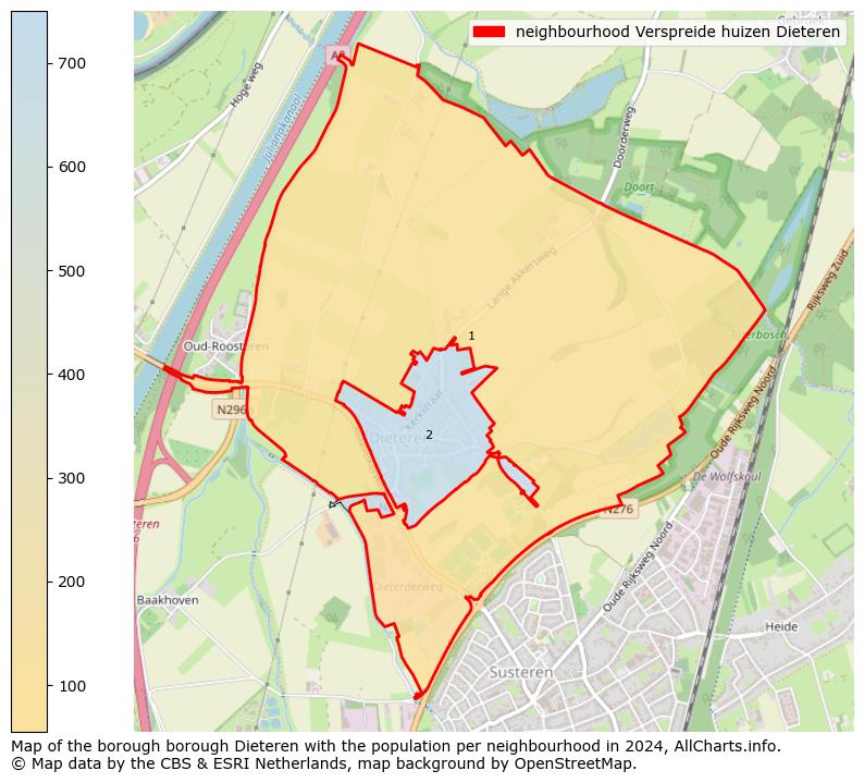 Image of the neighbourhood Verspreide huizen Dieteren at the map. This image is used as introduction to this page. This page shows a lot of information about the population in the neighbourhood Verspreide huizen Dieteren (such as the distribution by age groups of the residents, the composition of households, whether inhabitants are natives or Dutch with an immigration background, data about the houses (numbers, types, price development, use, type of property, ...) and more (car ownership, energy consumption, ...) based on open data from the Dutch Central Bureau of Statistics and various other sources!