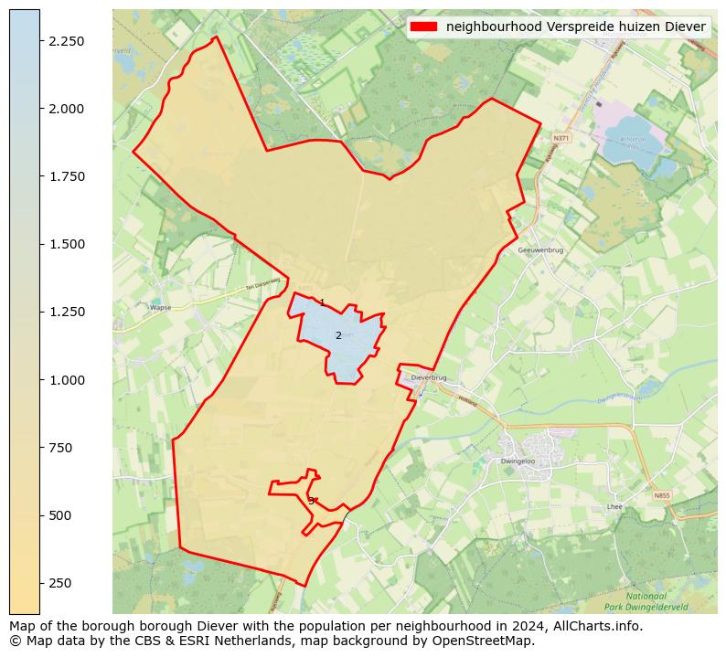 Image of the neighbourhood Verspreide huizen Diever at the map. This image is used as introduction to this page. This page shows a lot of information about the population in the neighbourhood Verspreide huizen Diever (such as the distribution by age groups of the residents, the composition of households, whether inhabitants are natives or Dutch with an immigration background, data about the houses (numbers, types, price development, use, type of property, ...) and more (car ownership, energy consumption, ...) based on open data from the Dutch Central Bureau of Statistics and various other sources!