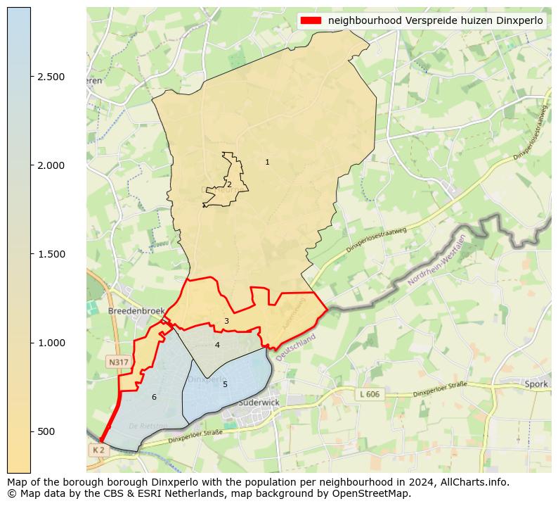 Image of the neighbourhood Verspreide huizen Dinxperlo at the map. This image is used as introduction to this page. This page shows a lot of information about the population in the neighbourhood Verspreide huizen Dinxperlo (such as the distribution by age groups of the residents, the composition of households, whether inhabitants are natives or Dutch with an immigration background, data about the houses (numbers, types, price development, use, type of property, ...) and more (car ownership, energy consumption, ...) based on open data from the Dutch Central Bureau of Statistics and various other sources!