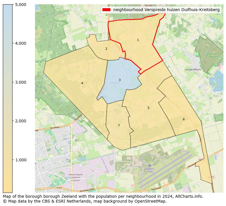 Image of the neighbourhood Verspreide huizen Duifhuis-Kreitsberg at the map. This image is used as introduction to this page. This page shows a lot of information about the population in the neighbourhood Verspreide huizen Duifhuis-Kreitsberg (such as the distribution by age groups of the residents, the composition of households, whether inhabitants are natives or Dutch with an immigration background, data about the houses (numbers, types, price development, use, type of property, ...) and more (car ownership, energy consumption, ...) based on open data from the Dutch Central Bureau of Statistics and various other sources!