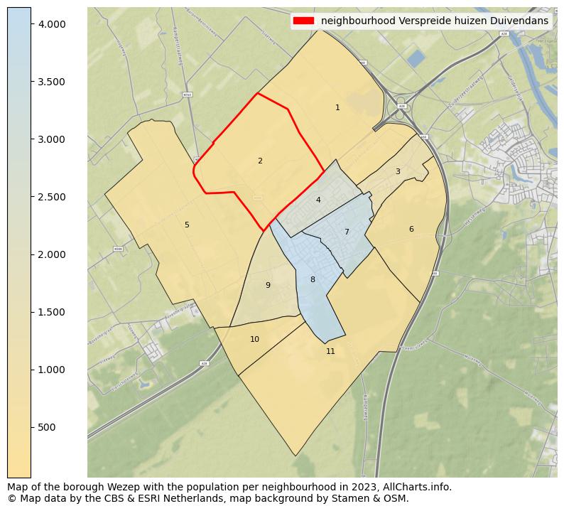 Map of the borough Wezep with the population per neighbourhood in 2023. This page shows a lot of information about residents (such as the distribution by age groups, family composition, gender, native or Dutch with an immigration background, ...), homes (numbers, types, price development, use, type of property, ...) and more (car ownership, energy consumption, ...) based on open data from the Dutch Central Bureau of Statistics and various other sources!
