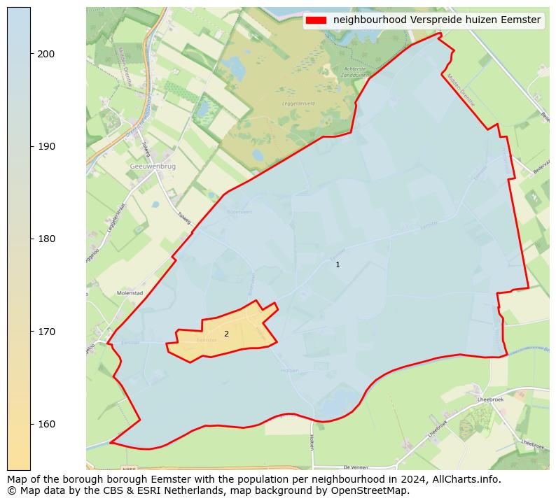 Image of the neighbourhood Verspreide huizen Eemster at the map. This image is used as introduction to this page. This page shows a lot of information about the population in the neighbourhood Verspreide huizen Eemster (such as the distribution by age groups of the residents, the composition of households, whether inhabitants are natives or Dutch with an immigration background, data about the houses (numbers, types, price development, use, type of property, ...) and more (car ownership, energy consumption, ...) based on open data from the Dutch Central Bureau of Statistics and various other sources!