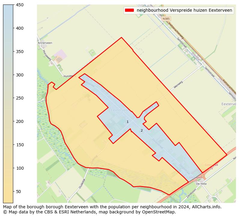 Image of the neighbourhood Verspreide huizen Eexterveen at the map. This image is used as introduction to this page. This page shows a lot of information about the population in the neighbourhood Verspreide huizen Eexterveen (such as the distribution by age groups of the residents, the composition of households, whether inhabitants are natives or Dutch with an immigration background, data about the houses (numbers, types, price development, use, type of property, ...) and more (car ownership, energy consumption, ...) based on open data from the Dutch Central Bureau of Statistics and various other sources!