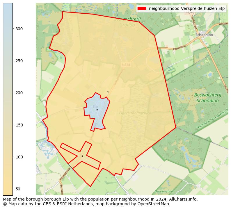 Image of the neighbourhood Verspreide huizen Elp at the map. This image is used as introduction to this page. This page shows a lot of information about the population in the neighbourhood Verspreide huizen Elp (such as the distribution by age groups of the residents, the composition of households, whether inhabitants are natives or Dutch with an immigration background, data about the houses (numbers, types, price development, use, type of property, ...) and more (car ownership, energy consumption, ...) based on open data from the Dutch Central Bureau of Statistics and various other sources!