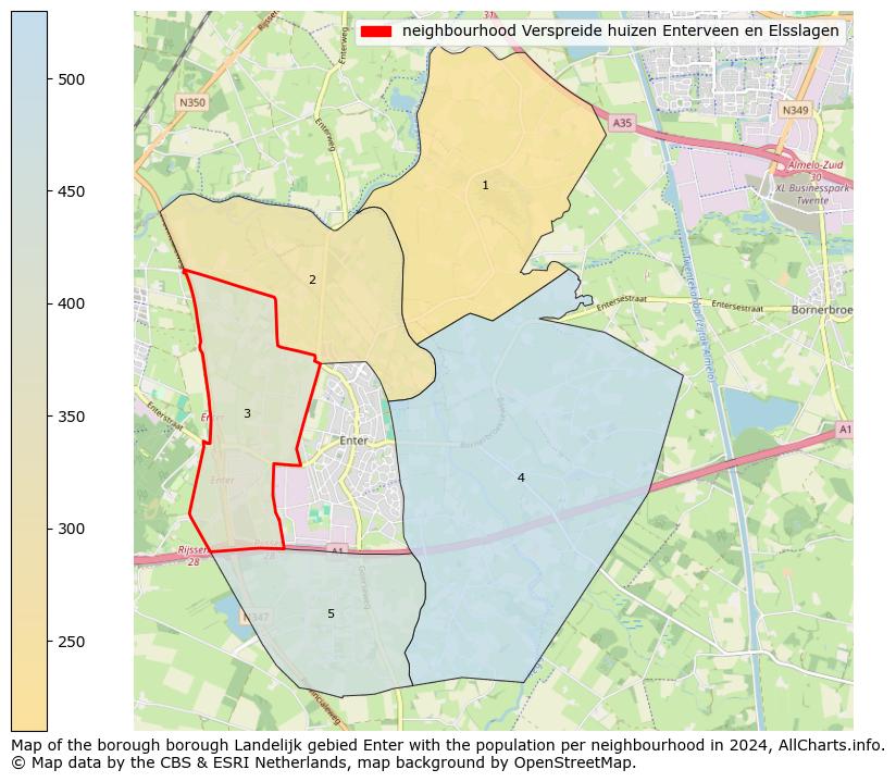 Image of the neighbourhood Verspreide huizen Enterveen en Elsslagen at the map. This image is used as introduction to this page. This page shows a lot of information about the population in the neighbourhood Verspreide huizen Enterveen en Elsslagen (such as the distribution by age groups of the residents, the composition of households, whether inhabitants are natives or Dutch with an immigration background, data about the houses (numbers, types, price development, use, type of property, ...) and more (car ownership, energy consumption, ...) based on open data from the Dutch Central Bureau of Statistics and various other sources!