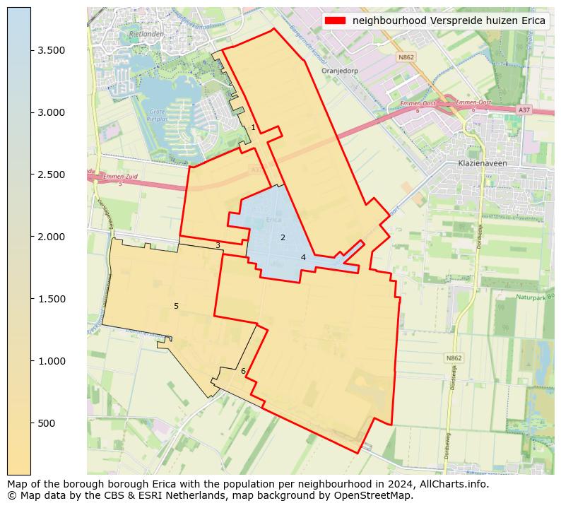 Image of the neighbourhood Verspreide huizen Erica at the map. This image is used as introduction to this page. This page shows a lot of information about the population in the neighbourhood Verspreide huizen Erica (such as the distribution by age groups of the residents, the composition of households, whether inhabitants are natives or Dutch with an immigration background, data about the houses (numbers, types, price development, use, type of property, ...) and more (car ownership, energy consumption, ...) based on open data from the Dutch Central Bureau of Statistics and various other sources!