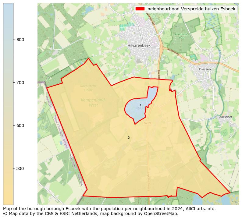 Image of the neighbourhood Verspreide huizen Esbeek at the map. This image is used as introduction to this page. This page shows a lot of information about the population in the neighbourhood Verspreide huizen Esbeek (such as the distribution by age groups of the residents, the composition of households, whether inhabitants are natives or Dutch with an immigration background, data about the houses (numbers, types, price development, use, type of property, ...) and more (car ownership, energy consumption, ...) based on open data from the Dutch Central Bureau of Statistics and various other sources!