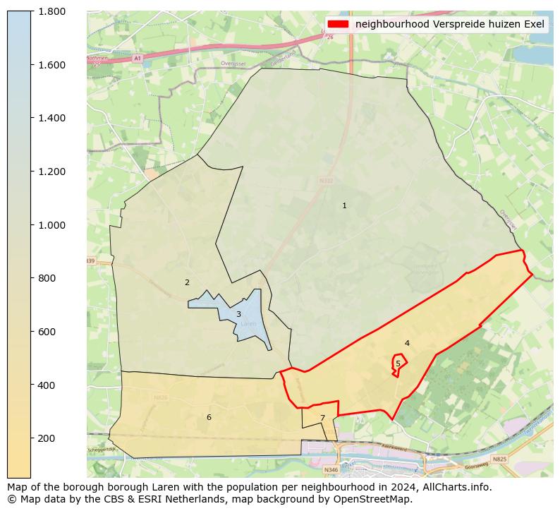 Image of the neighbourhood Verspreide huizen Exel at the map. This image is used as introduction to this page. This page shows a lot of information about the population in the neighbourhood Verspreide huizen Exel (such as the distribution by age groups of the residents, the composition of households, whether inhabitants are natives or Dutch with an immigration background, data about the houses (numbers, types, price development, use, type of property, ...) and more (car ownership, energy consumption, ...) based on open data from the Dutch Central Bureau of Statistics and various other sources!