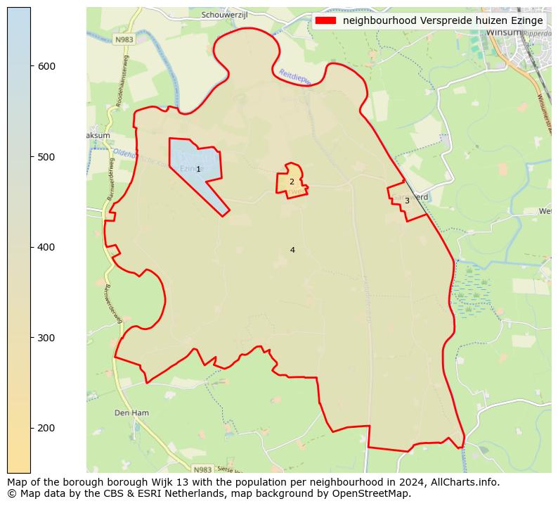 Image of the neighbourhood Verspreide huizen Ezinge at the map. This image is used as introduction to this page. This page shows a lot of information about the population in the neighbourhood Verspreide huizen Ezinge (such as the distribution by age groups of the residents, the composition of households, whether inhabitants are natives or Dutch with an immigration background, data about the houses (numbers, types, price development, use, type of property, ...) and more (car ownership, energy consumption, ...) based on open data from the Dutch Central Bureau of Statistics and various other sources!