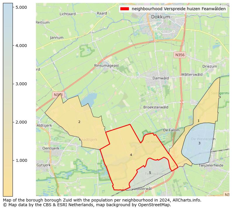 Image of the neighbourhood Verspreide huizen Feanwâlden at the map. This image is used as introduction to this page. This page shows a lot of information about the population in the neighbourhood Verspreide huizen Feanwâlden (such as the distribution by age groups of the residents, the composition of households, whether inhabitants are natives or Dutch with an immigration background, data about the houses (numbers, types, price development, use, type of property, ...) and more (car ownership, energy consumption, ...) based on open data from the Dutch Central Bureau of Statistics and various other sources!